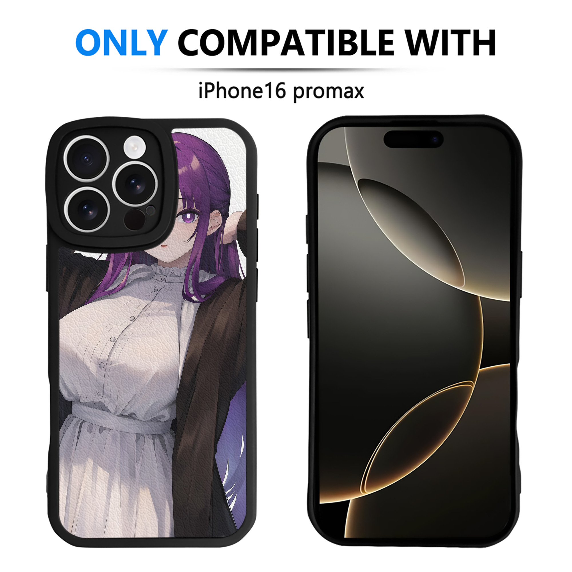 （画像用） 葬送のフリーレン Frieren 【iPhone 16シリーズ対応】シリコンスマホケース（レザー調） 材質：シリコン